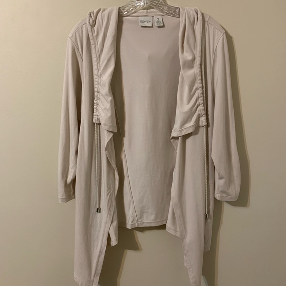 Zenergy by Chico’s Jackets & Blazers - ZENERGY by Chico’s Knit Drape Front Open Jacket size 2